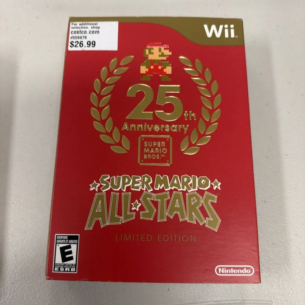 Super Mario All-Stars Limited Edition Wii 25th Anniversary Complete